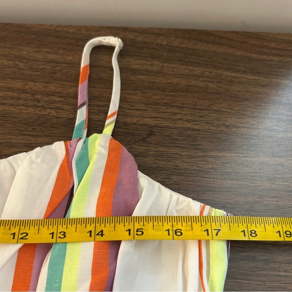 Lemlem by Liya Kebrede Multicolor Striped Crop Top M - Picture 7 of 8